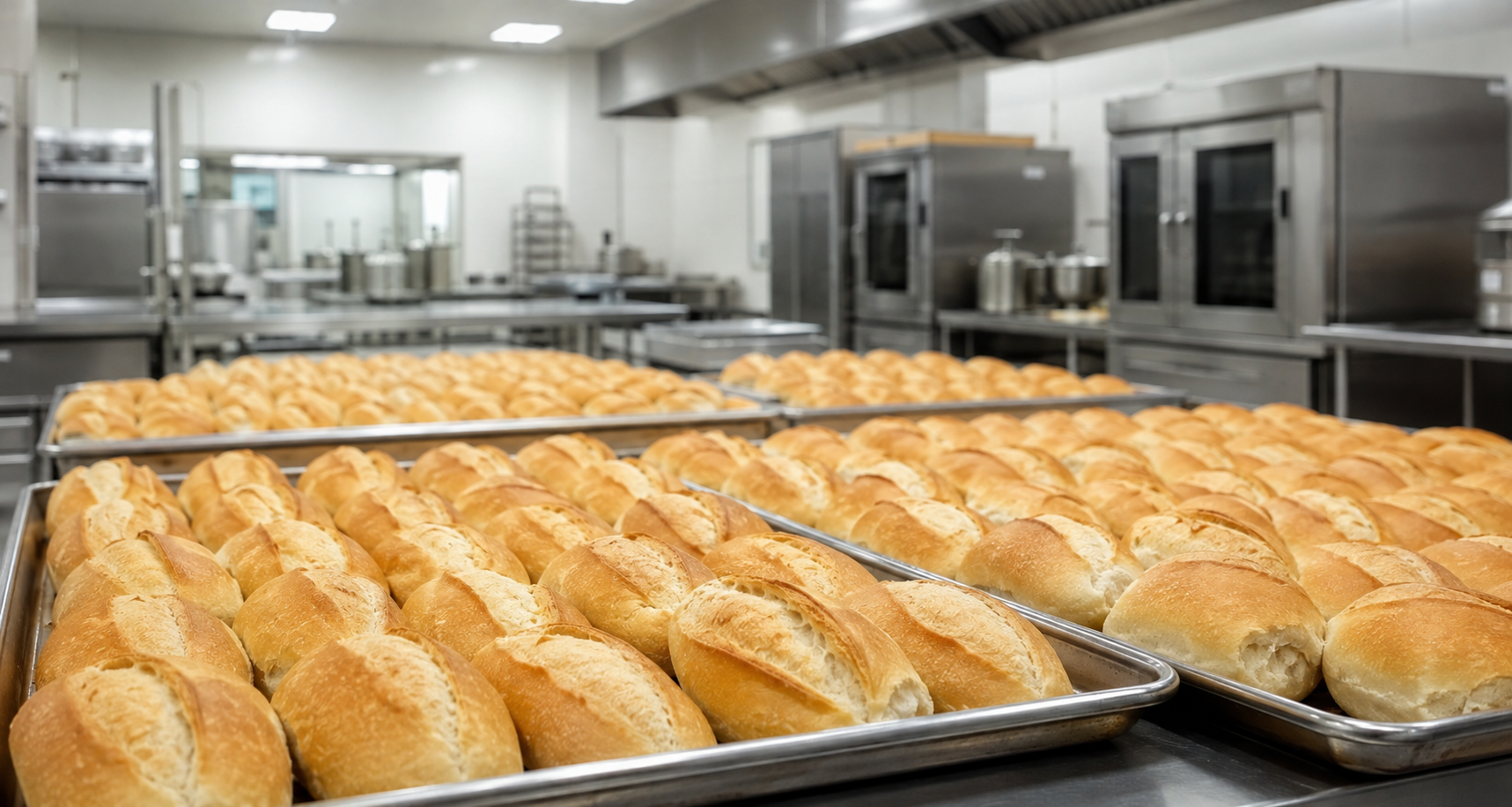 Pães para refeições coletivas